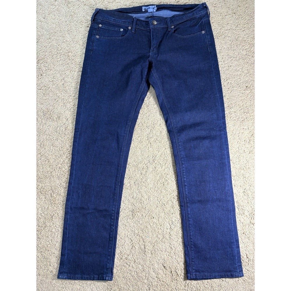 Roxy Skinny Jeans Women 31 Dark Blue Denim Lowβ Rise Straight Leg